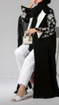 Black Lapel Abaya
